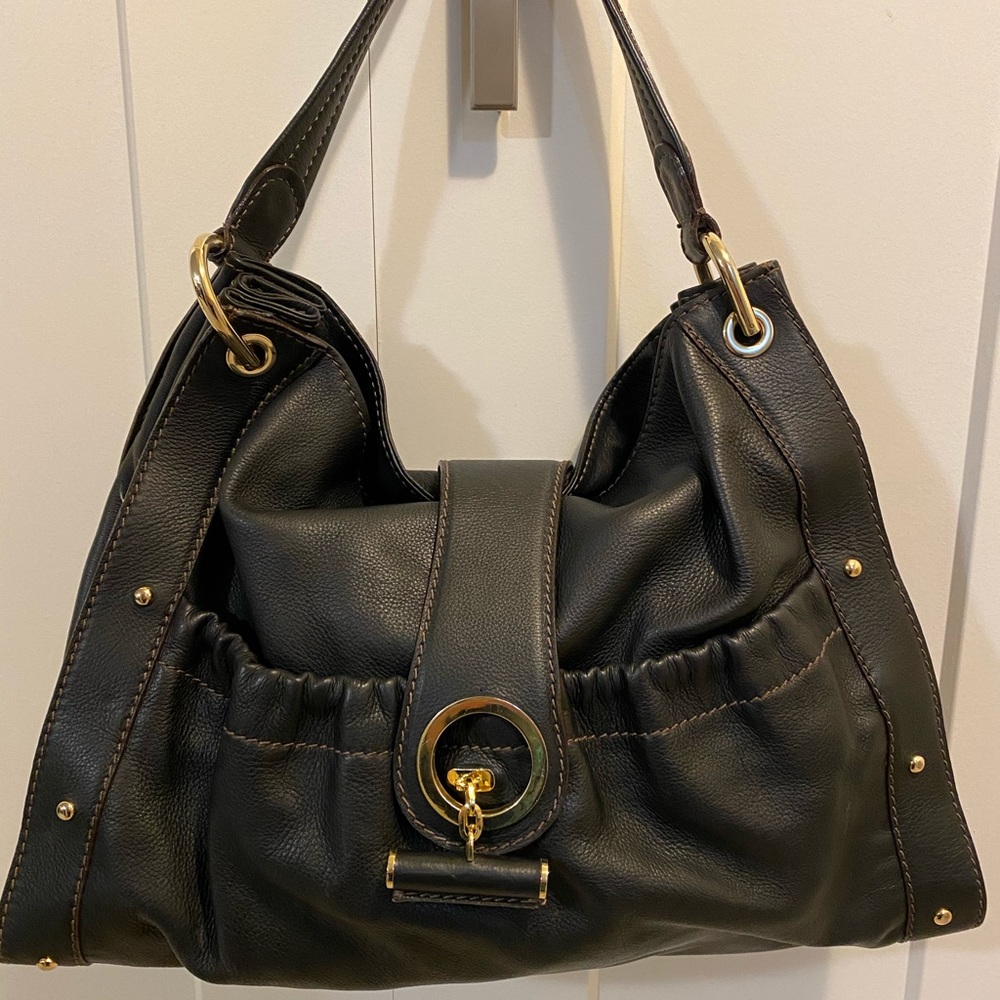 Tufi Duek Leather Hobo Bag